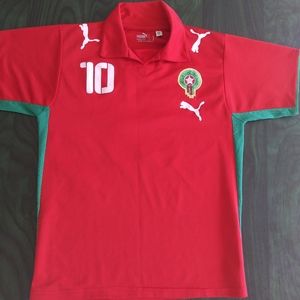 Morocco Puma 2008/2009 Away Jersey El Hamdaoui